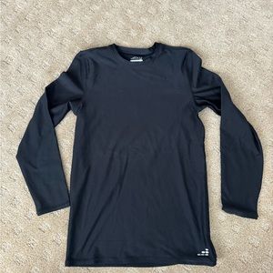 BCG Kids Cold Weather Long Sleeve Crew Shirt, large 14/26, black